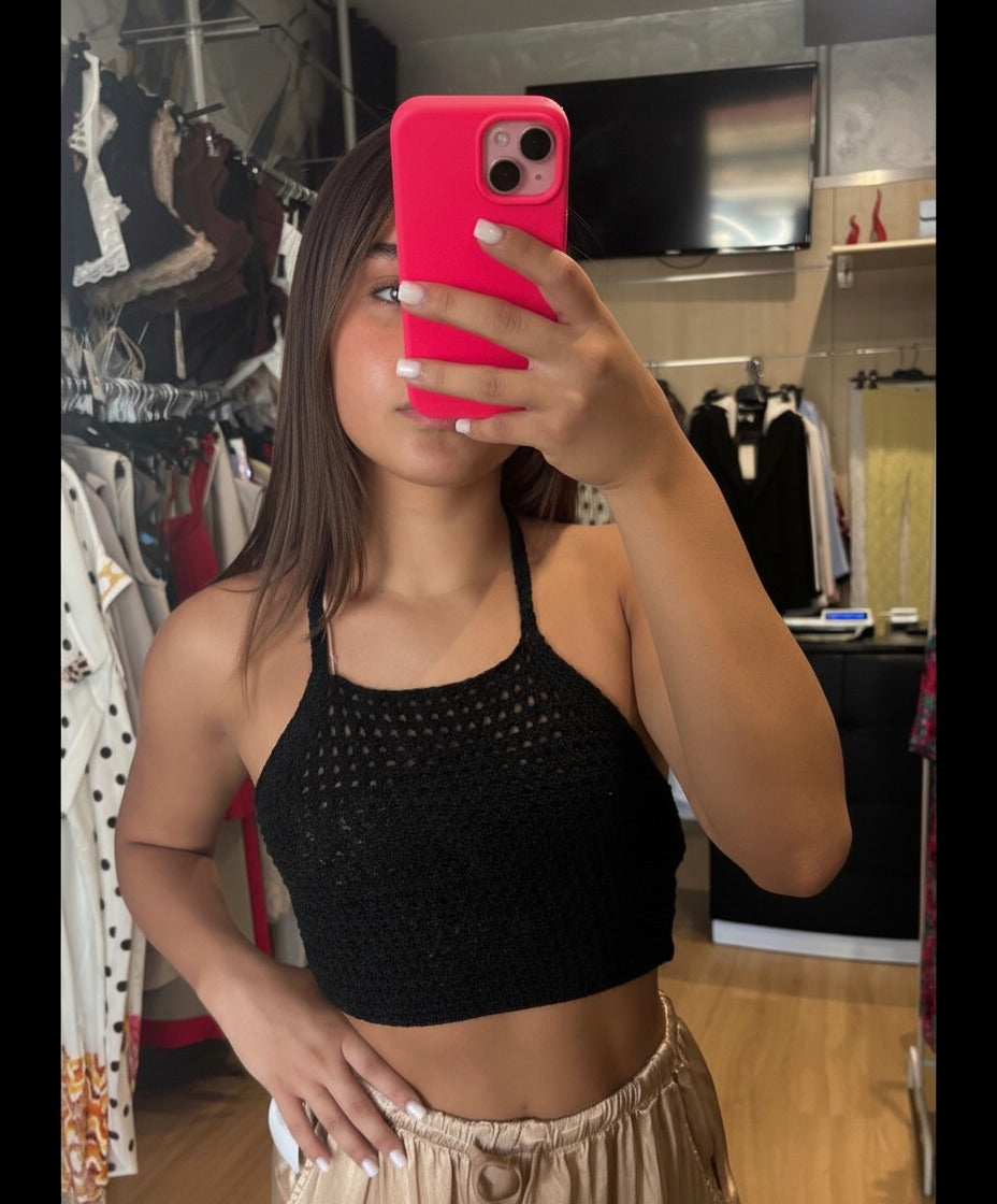 TOP UNCINETTO SATIN
