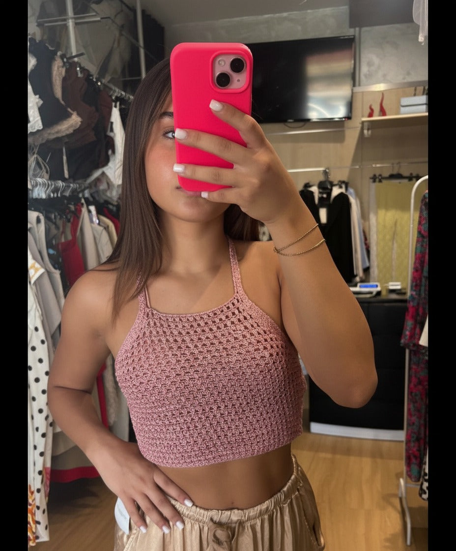 TOP UNCINETTO SATIN