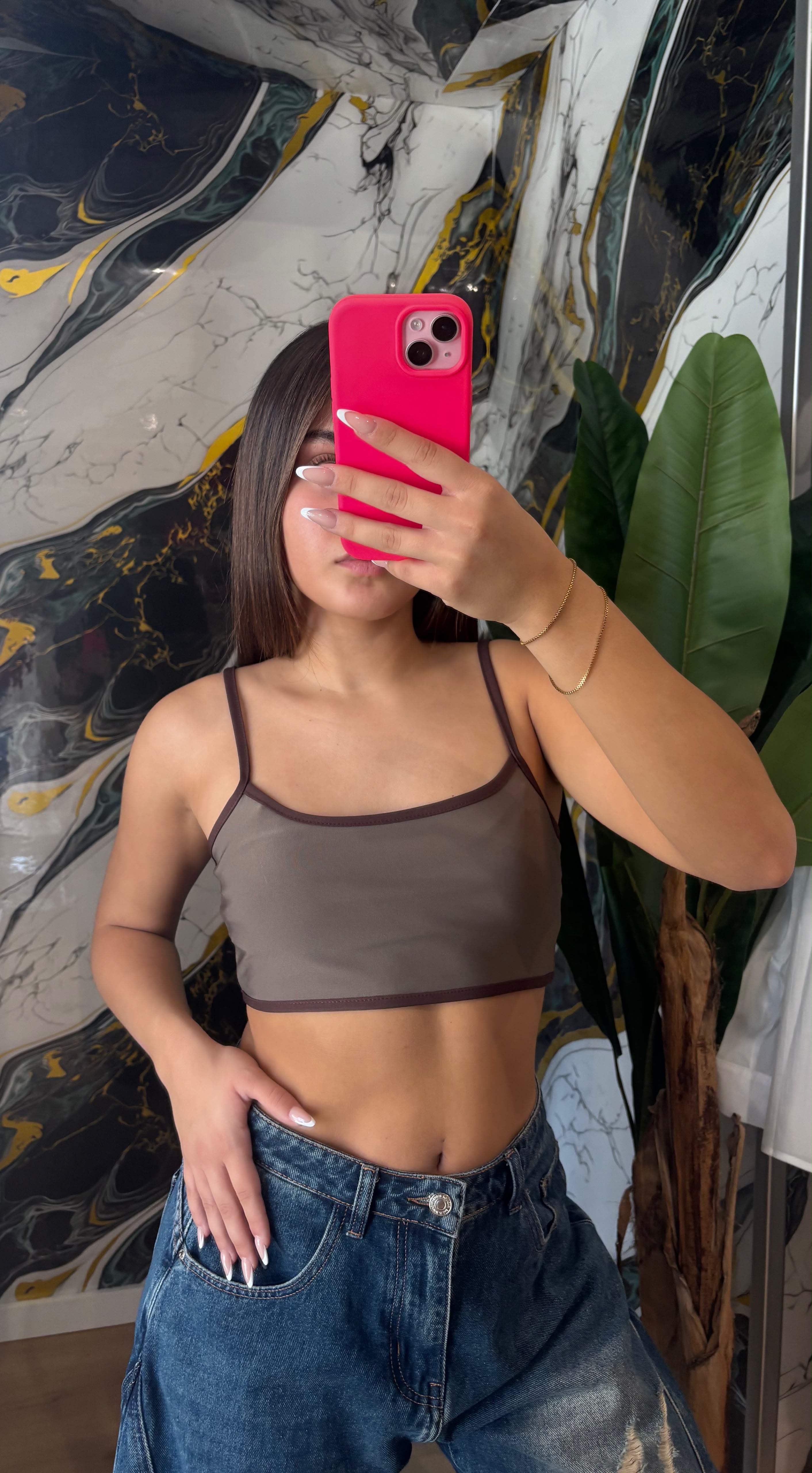 TOP CROP BICOLOR