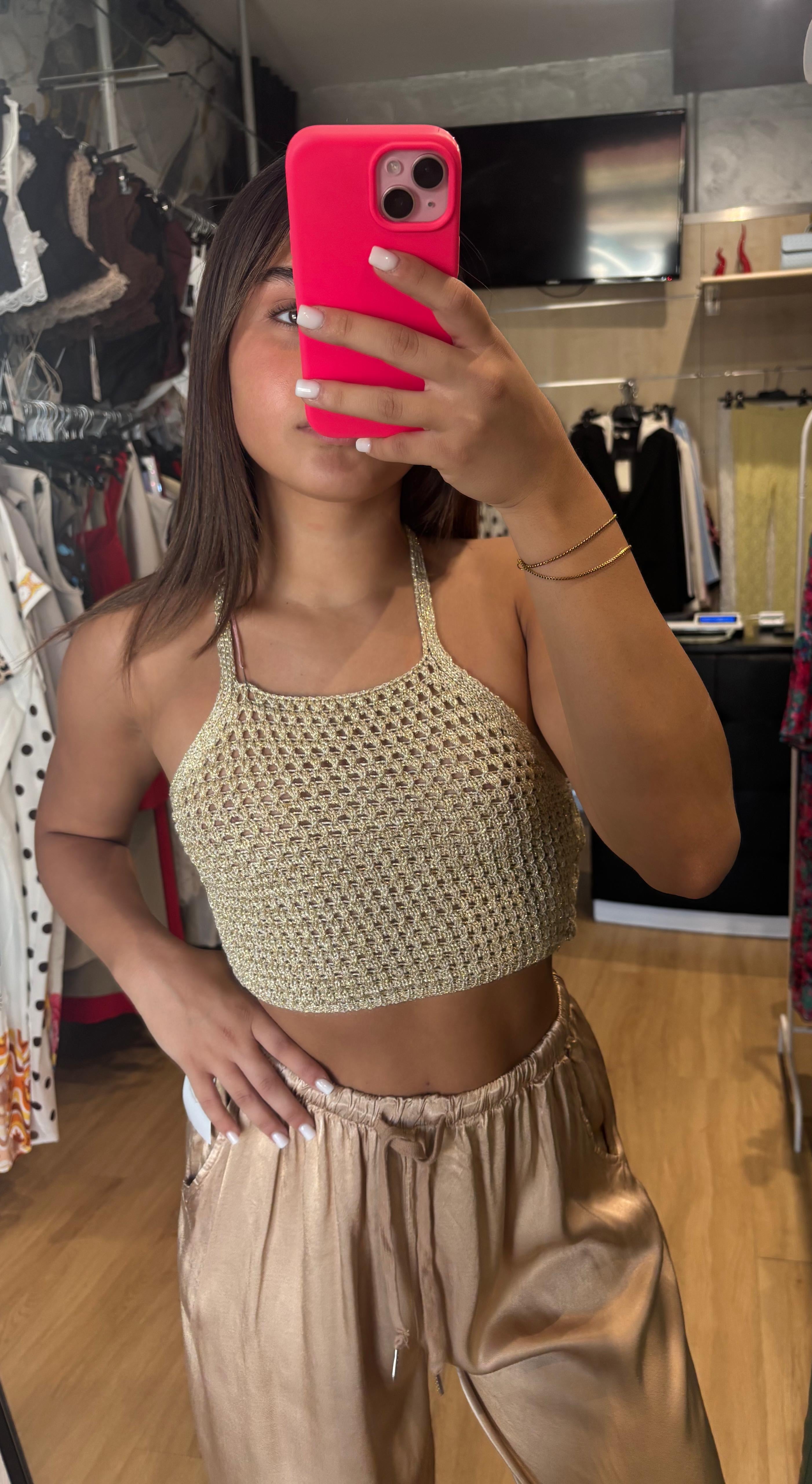 TOP UNCINETTO SATIN