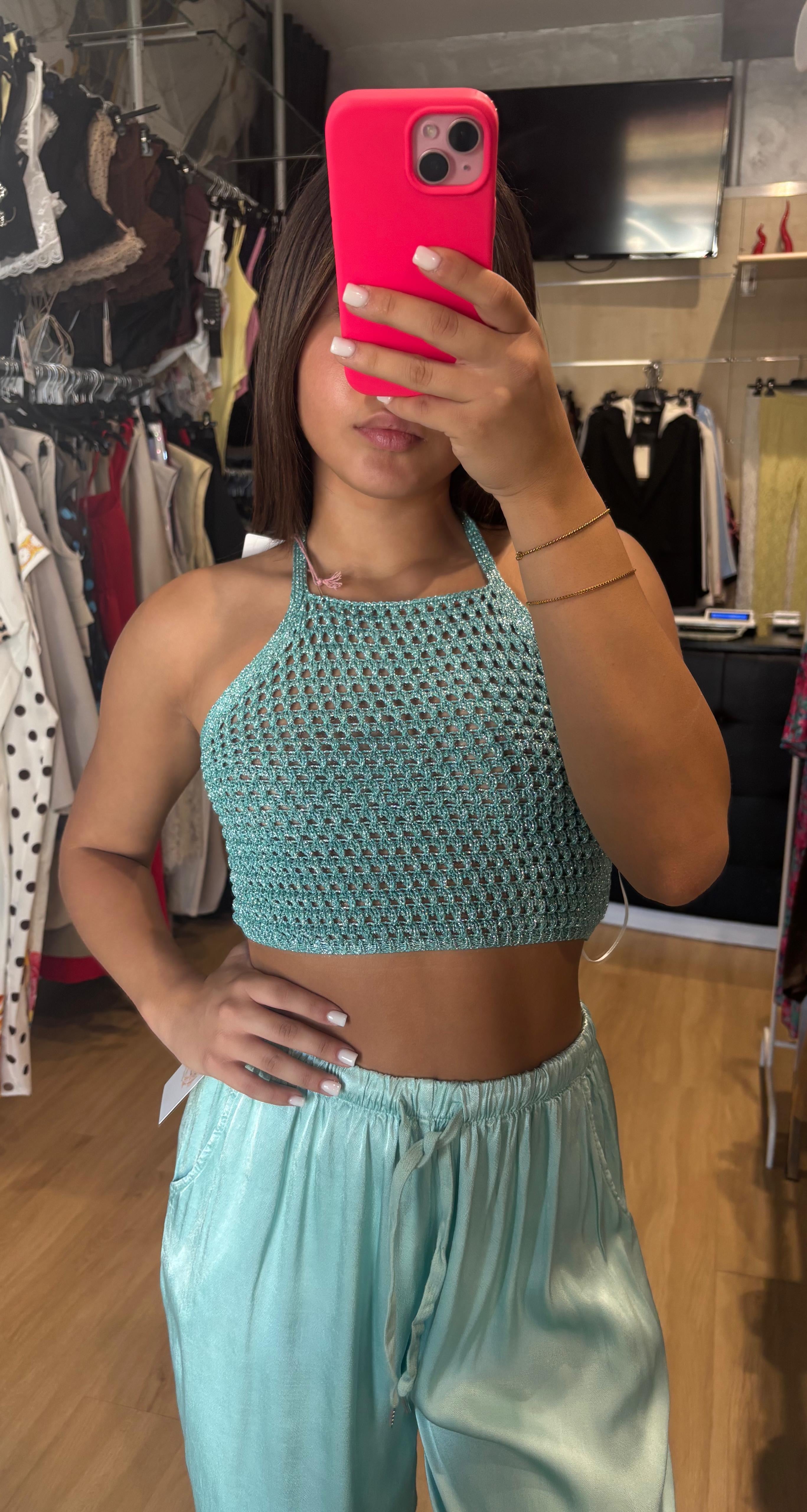 TOP UNCINETTO SATIN