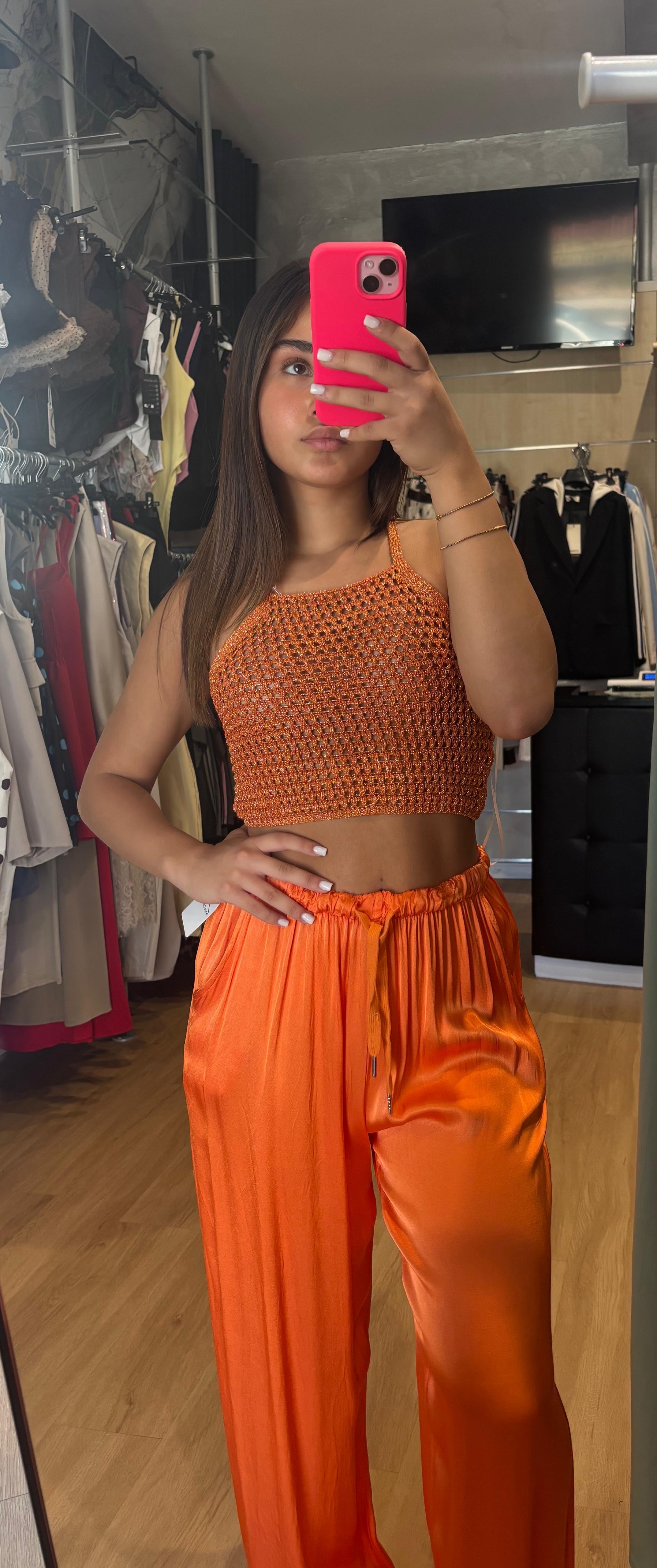 TOP UNCINETTO SATIN