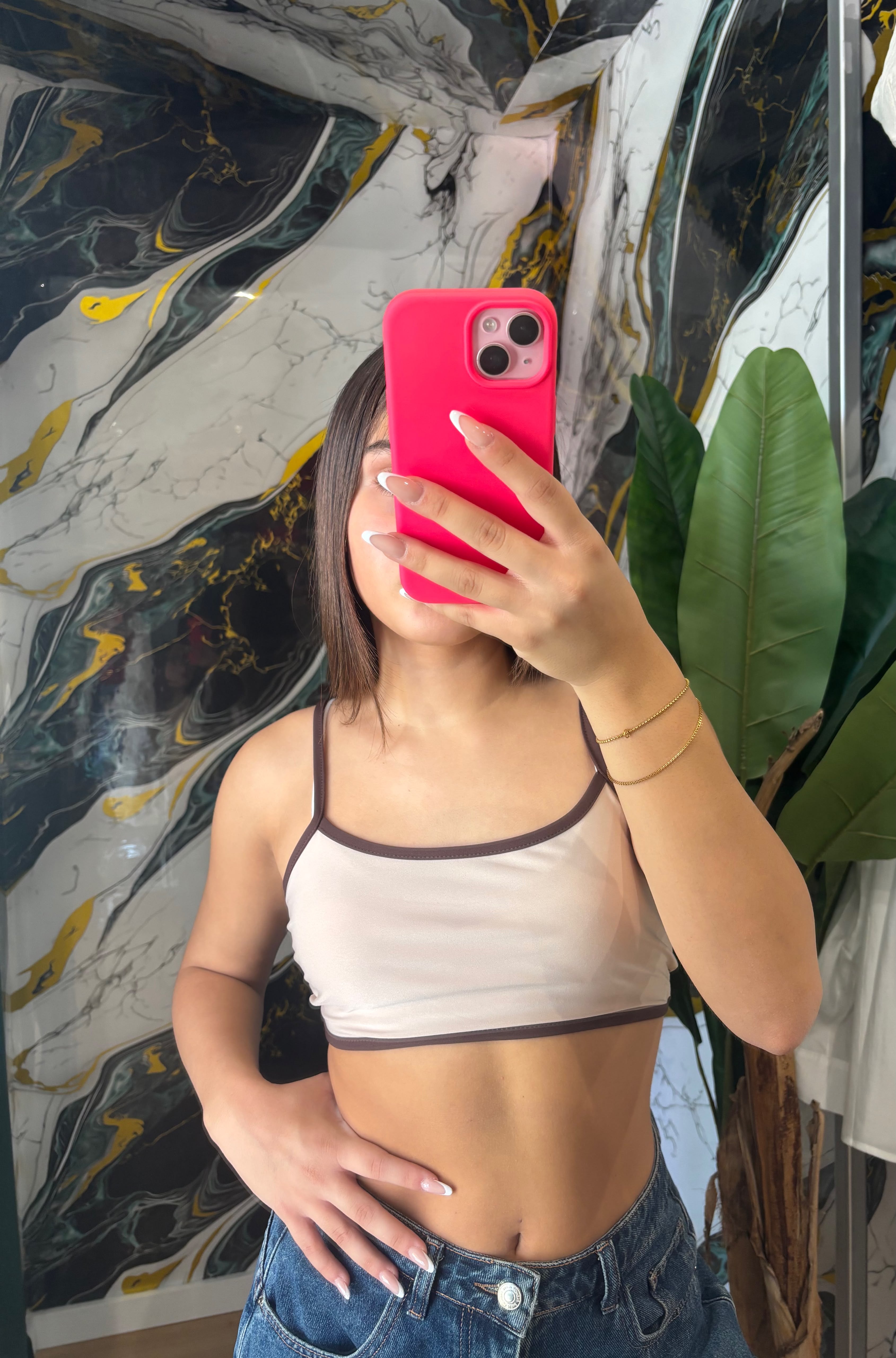 TOP CROP BICOLOR