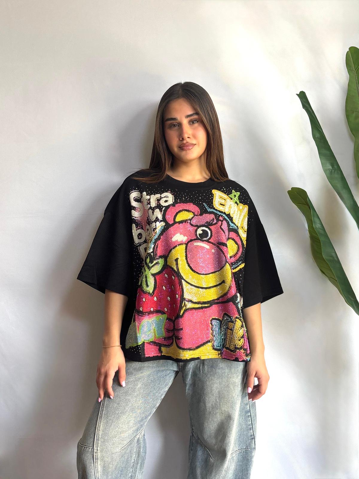 T-SHIRT BEAR STRASS✨