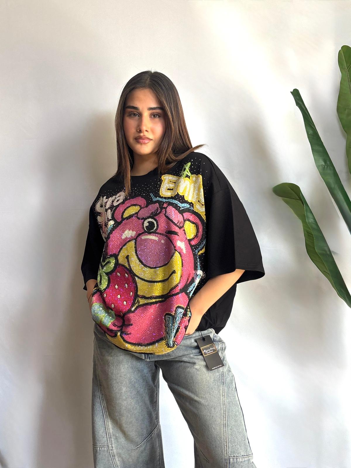 T-SHIRT BEAR STRASS✨