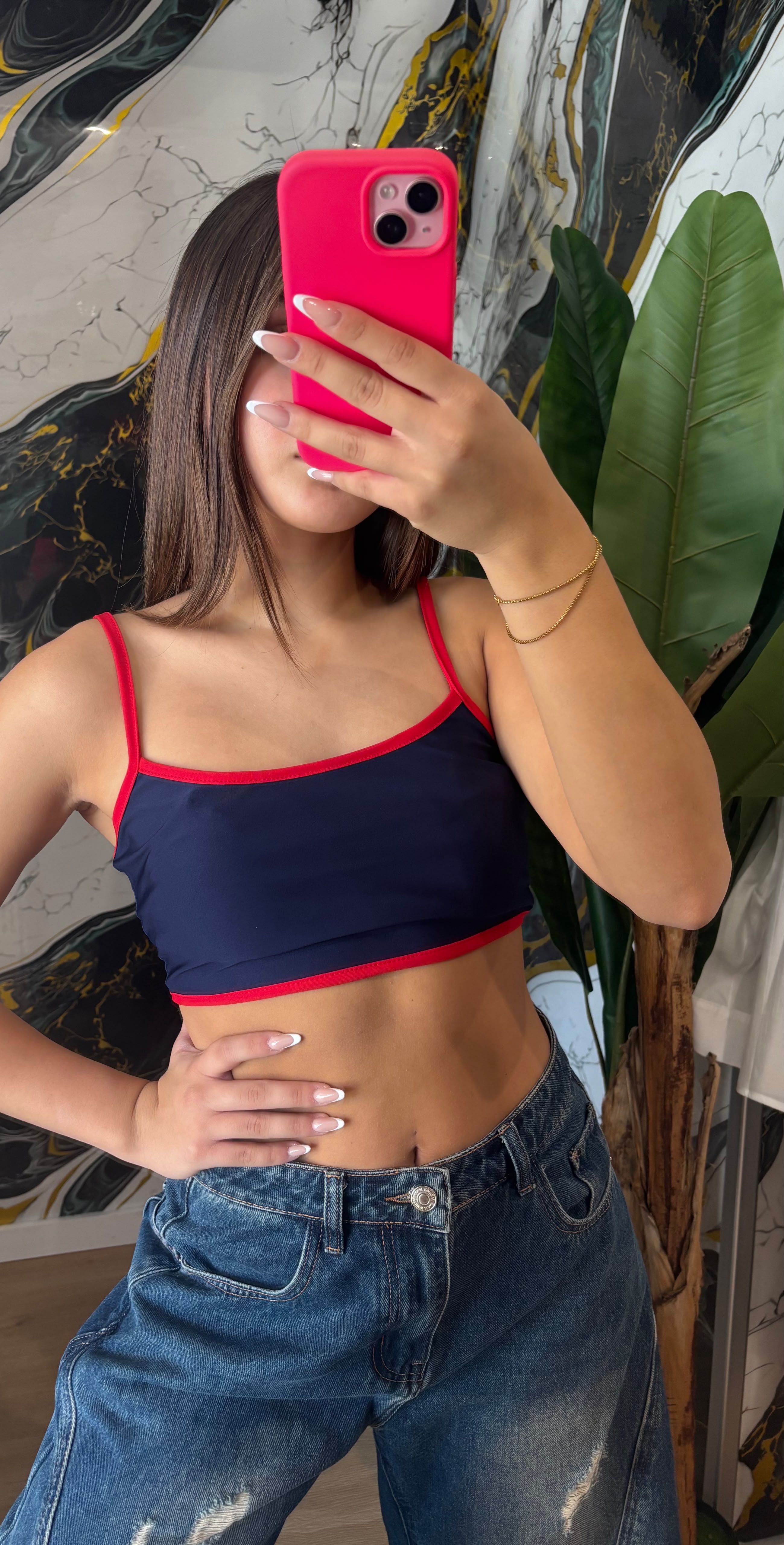 TOP CROP BICOLOR